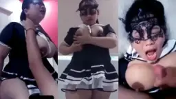Tante Miraindira Menggoda Dengan Kostum Pelayan Yang Bikin Gagal Fokus, Jeritannya Menggoyang Ranjang