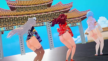 Gadis Virtual Mmd Rayakan Imlek Dengan Goyangan Menggoda