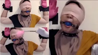 Mami Berjilbab Mata Tertutup Cosplay Bdsm Yang Menggoda