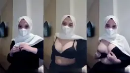 Camilla Dalam Hijab Putih Yang Menggoda