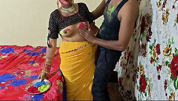 Dever Bhabhi Holi Warna Gila Saling Mainan, Suara Crot Crot Basah Jelas!