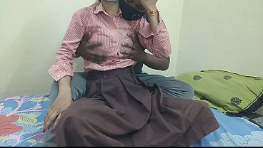 Cewek Kuliahan India Digebukin Kontol Pacar Di Kamar, Crot Di Dalem.