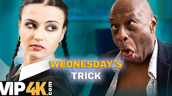 Daddy4k. Mimpi Buruk Wednesday Addam Tentang Kontol Hitam Besar Akhirnya Terwujud, Ngewe Sampai Mampus.